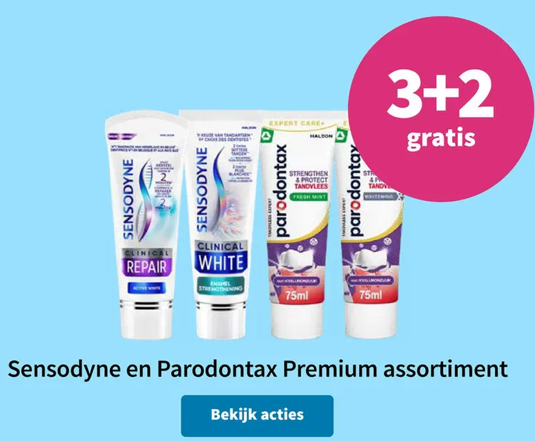 Promotie: Sensodyne en Parodontax Premium assortiment