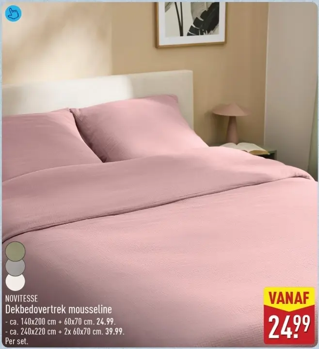 Aanbieding: Dekbedovertrek mousseline