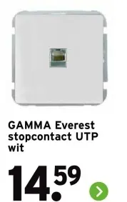 Aanbieding: GAMMA Everest stopcontact UTP wit