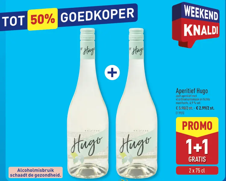 Promotie: Aperitief Hugo