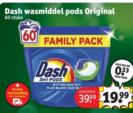 Promotie: wasmiddel pods Original