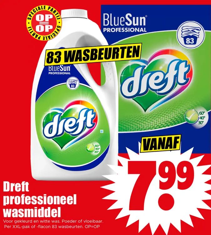 Aanbieding: Dreft professioneel wasmiddel