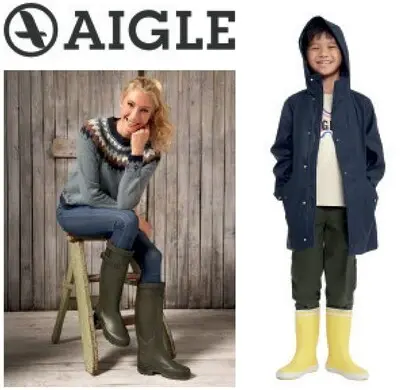 Promotie: Aigle Regenlaarzen en kleding