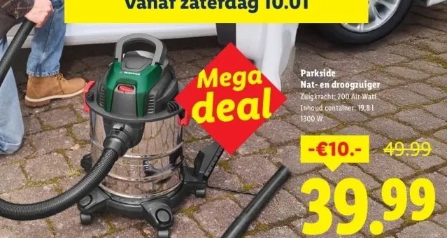 Aanbieding: Nat- en droogzuiger