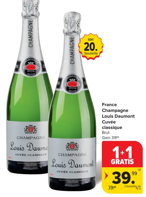 Offre: Champagne Louis Daumont Cuvée classique Brut
