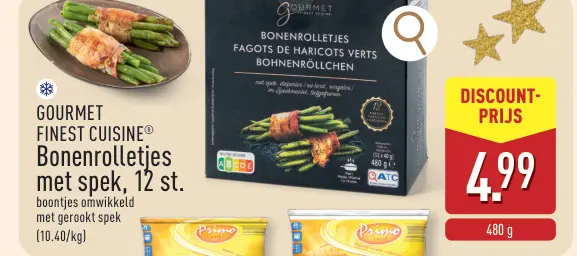 Promotie: Bonenrolletjes met spek