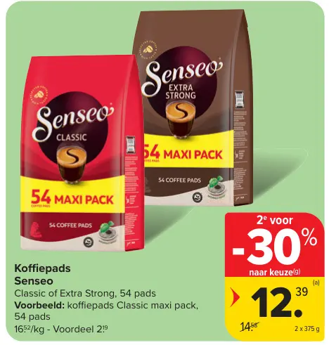 Promotie: Koffiepads