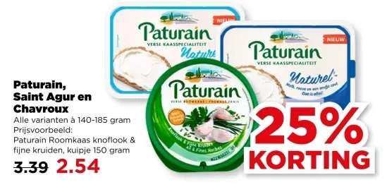 Aanbieding: Paturain, Saint Agur en Chavroux