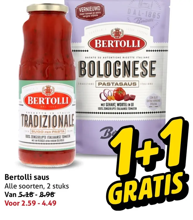 Aanbieding: Bertolli saus