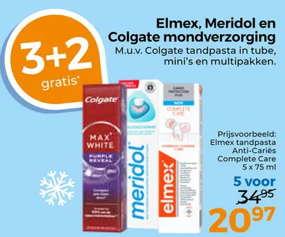 Aanbieding: Elmex, Meridol en Colgate mondverzorging