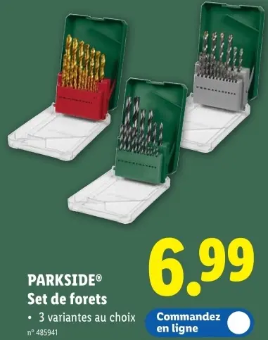 Offre: Set de forets