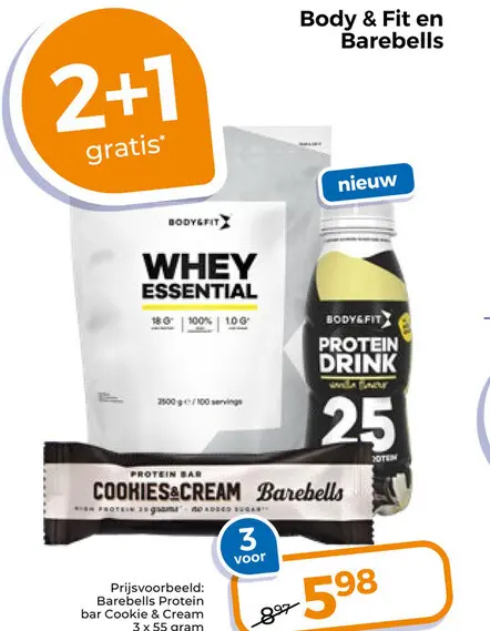 Aanbieding: Body & Fit en Barebells