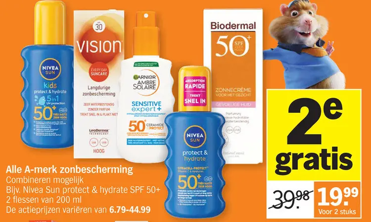 Promotie: Alle A-merk zonbescherming