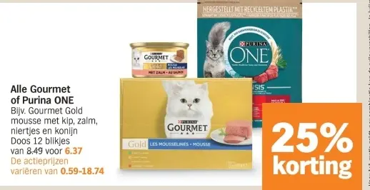Aanbieding: Gourmet of Purina ONE