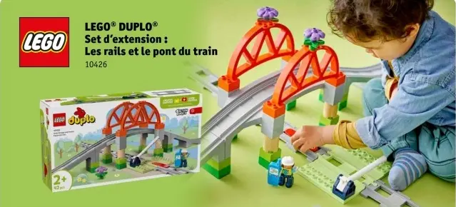 Offre: DUPLO Set d'extension: Les rails et le pont du train