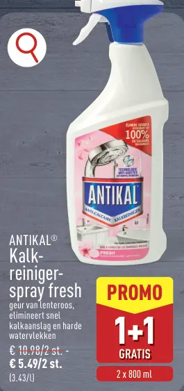 Promotie: Kalk-reiniger-spray fresh