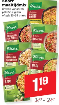 Aanbieding: Knorr maaltijdmix