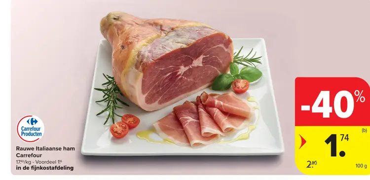 Promotie: Rauwe Italiaanse ham
