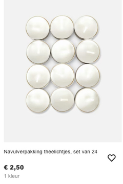 Aanbieding: Navulverpakking theelichtjes