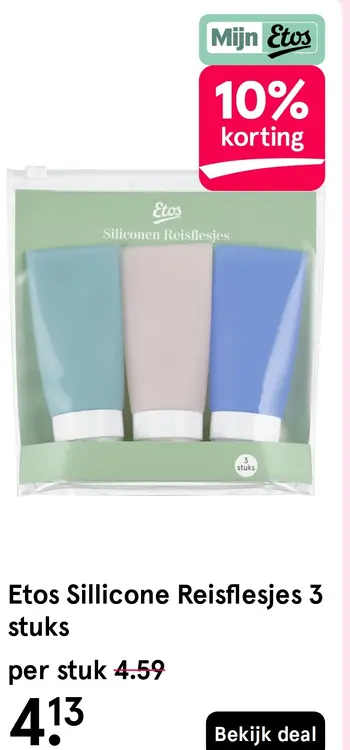 Aanbieding: Sillicone Reisflesjes