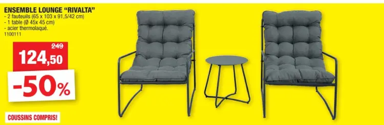 Offre: Ensemble lounge "rivalta"