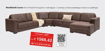 Aanbieding: Lucca hoekbank