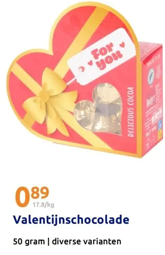Aanbieding: Valentijnschocolade