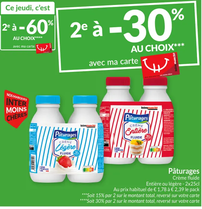 Offre: Pâturages Crème fluide