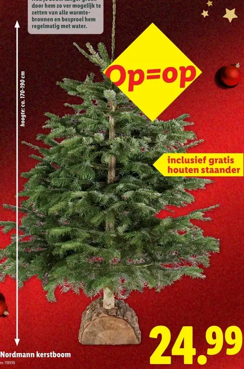 Promotie: Nordmann kerstboom