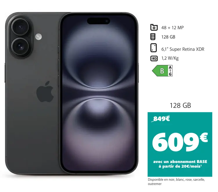 Offre: iPhone 16