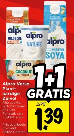 Aanbieding: Verse Plantaardige Zuivel