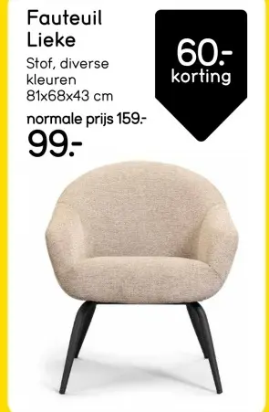 Aanbieding: Fauteuil Lieke