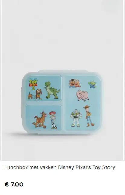 Promotie: Lunchbox met vakken Disney Pixar's Toy Story