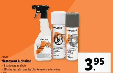 Offre: Nettoyant à chaîne