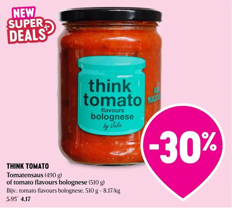 Promotie: THINK TOMATO Tomatensaus of tomato flavours b