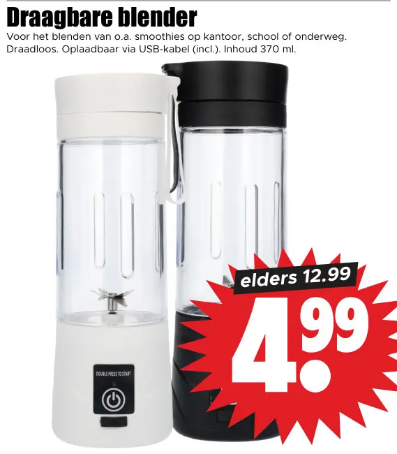 Aanbieding: Draagbare blender