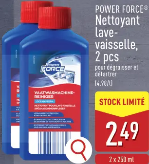 Offre: POWER FORCE Nettoyant lave-vaisselle