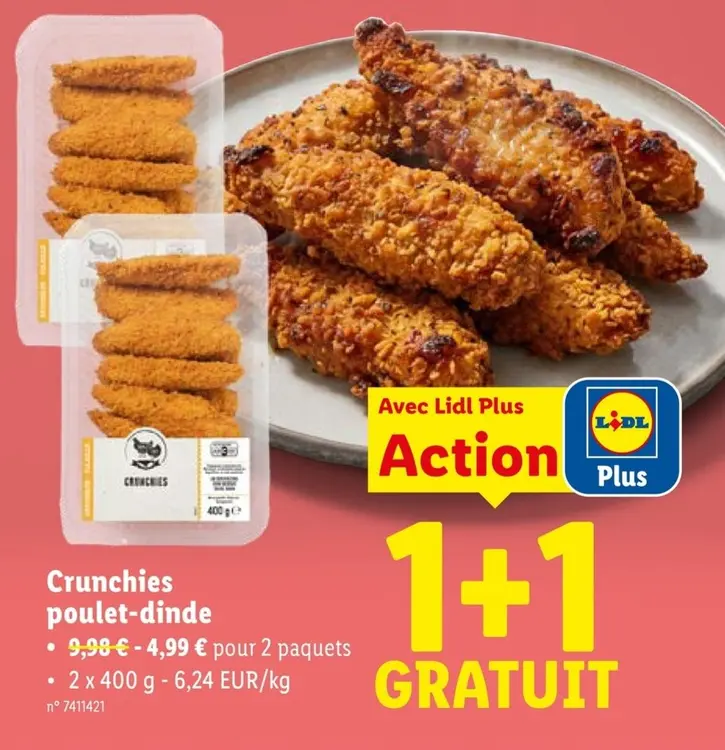 Offre: Crunchies poulet-dinde
