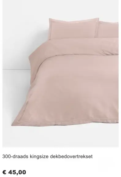 Aanbieding: kingsize dekbedovertrekset