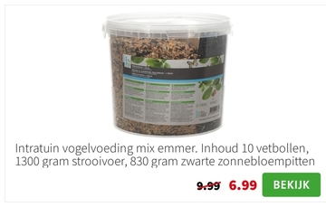 Aanbieding: Intratuin vogelvoeding mix emmer