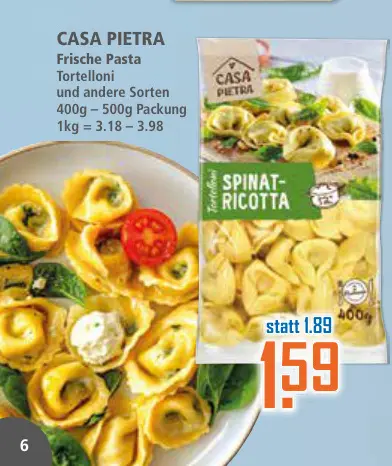 Aanbieding: Frische Pasta Tortelloni