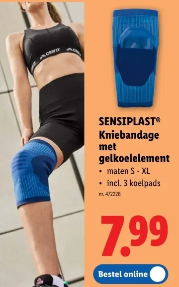 Promotie: Kniebandage met gelkoelelement