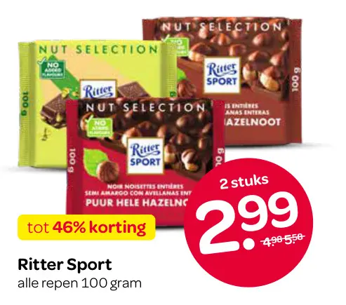 Aanbieding: Ritter Sport