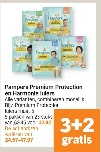 Promotie: Pampers Premium Protection en Harmonie luiers