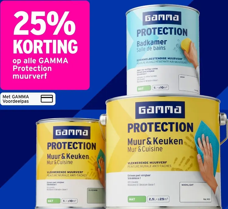 Aanbieding: GAMMA Protection muurverf