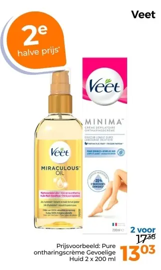 Aanbieding: Pure ontharingscrème Gevoelige Huid