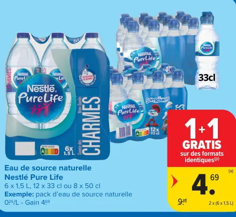 Offre: Eau de source naturelle