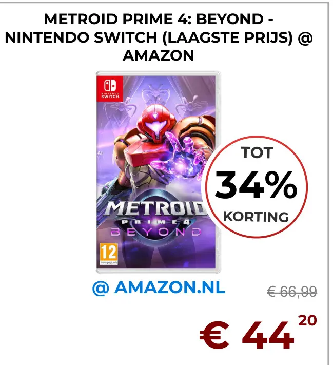 Aanbieding: Metroid prime 4: beyond - Nintendo switch