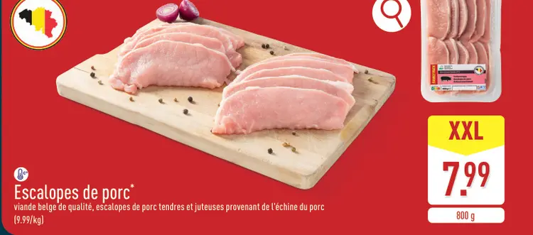 Offre: Escalopes de porc