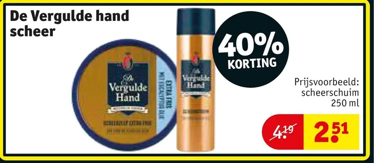 Aanbieding: De Vergulde hand scheer